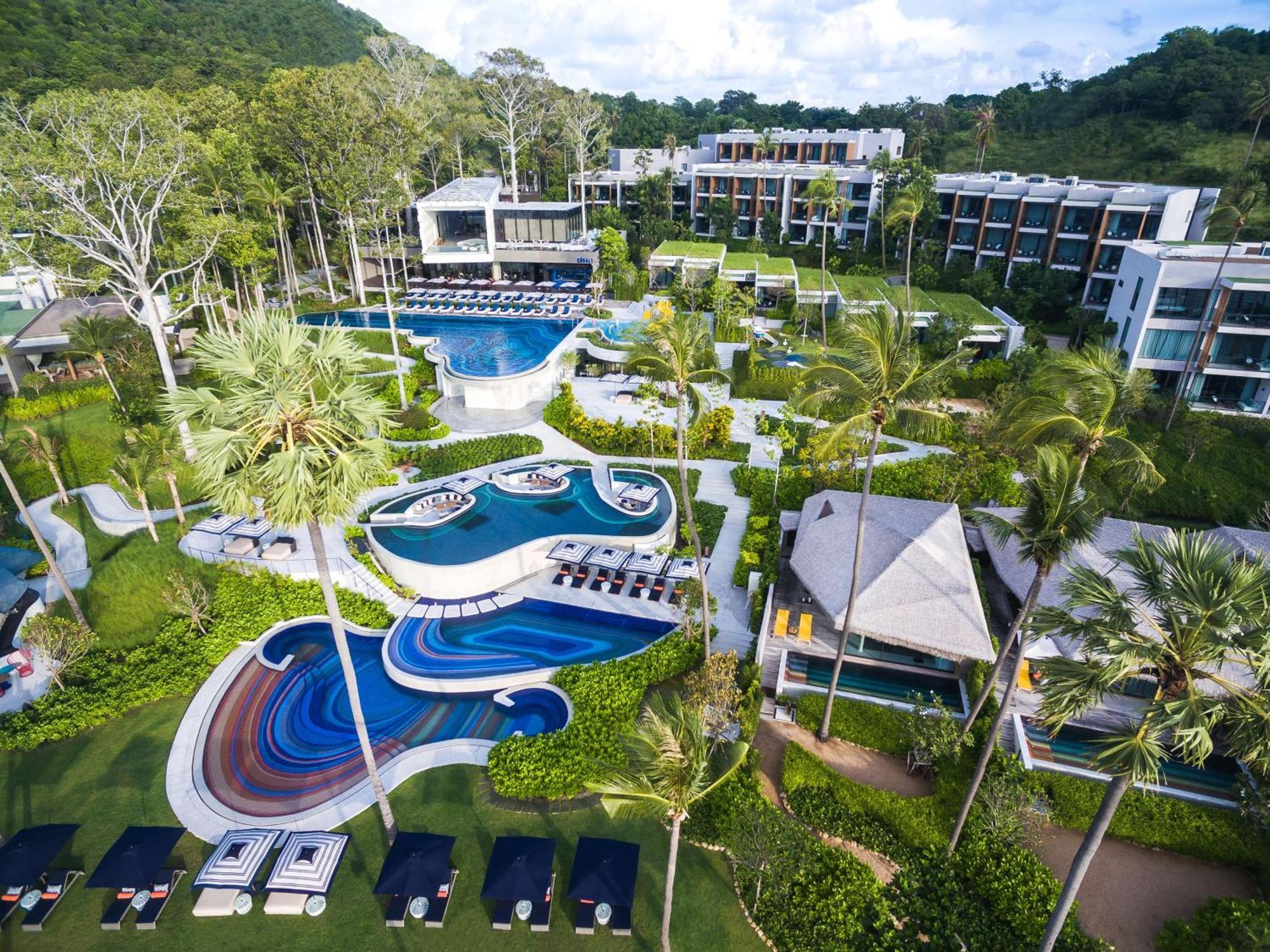 Hyatt Regency Koh Samui Otel Chaweng Plajı Dış mekan fotoğraf Aerial view of the resort